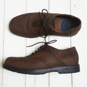 Dockers Mens Suede Brown Leather Dress Shoes 10.5